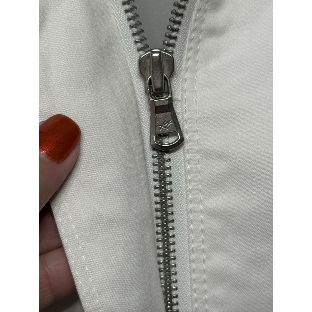 Rare! Kenneth Cole Women's Sleeveless Full Zip White Lined Top  NWT Size 8 - Picture 7 of 13